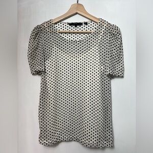 Vero Moda sheer polka dot blouse w/ attached camisole, VGUC, sz small